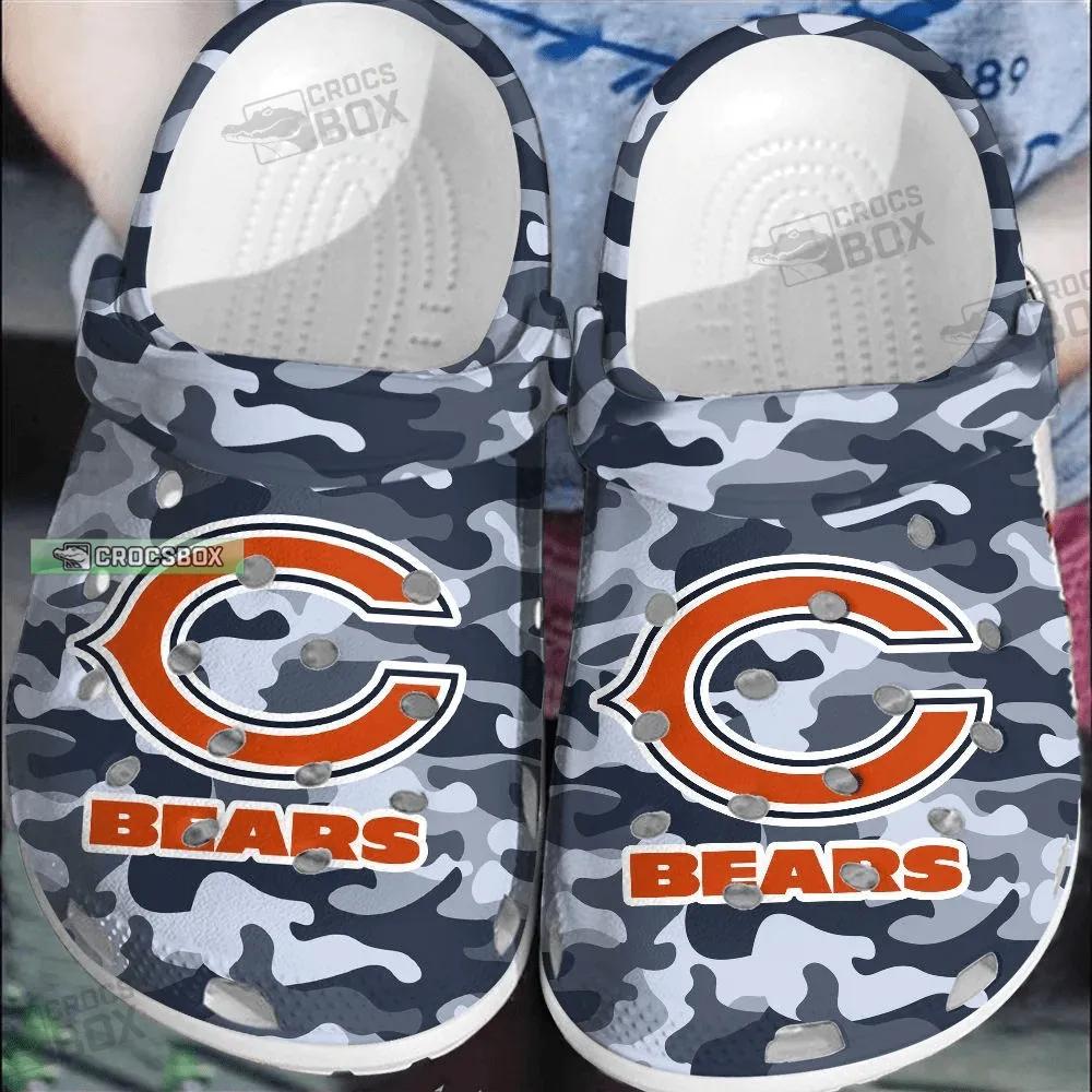 Chicago Bears Camo Crocs Men's