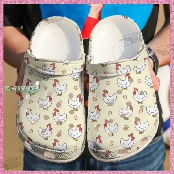 Chicken And Egg Crocs Shoes