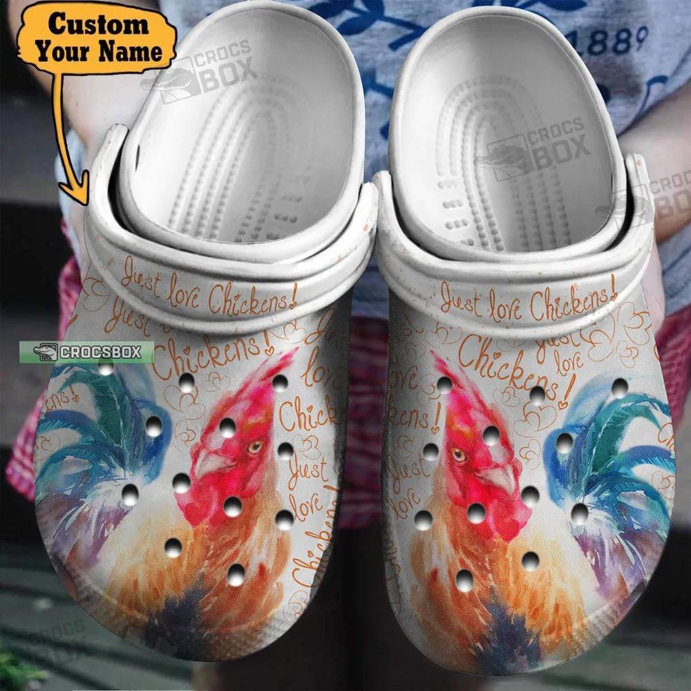 Chicken Just Love Chickens Crocs Shoes