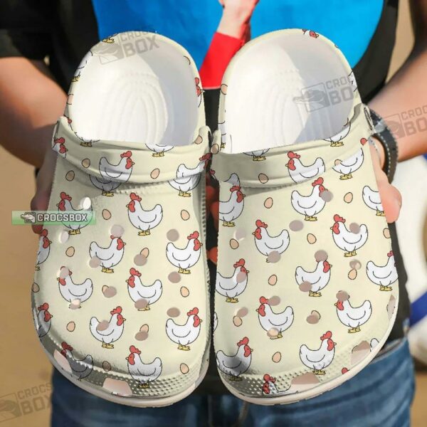 Chickens And Eggs Crocs Shoes