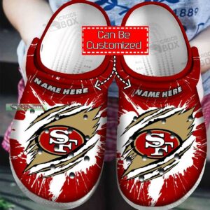 Custom 49ers Fan Frenzy Crocs Shoes
