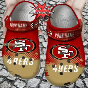 Custom 49ers Red Zone Crocs Shoes