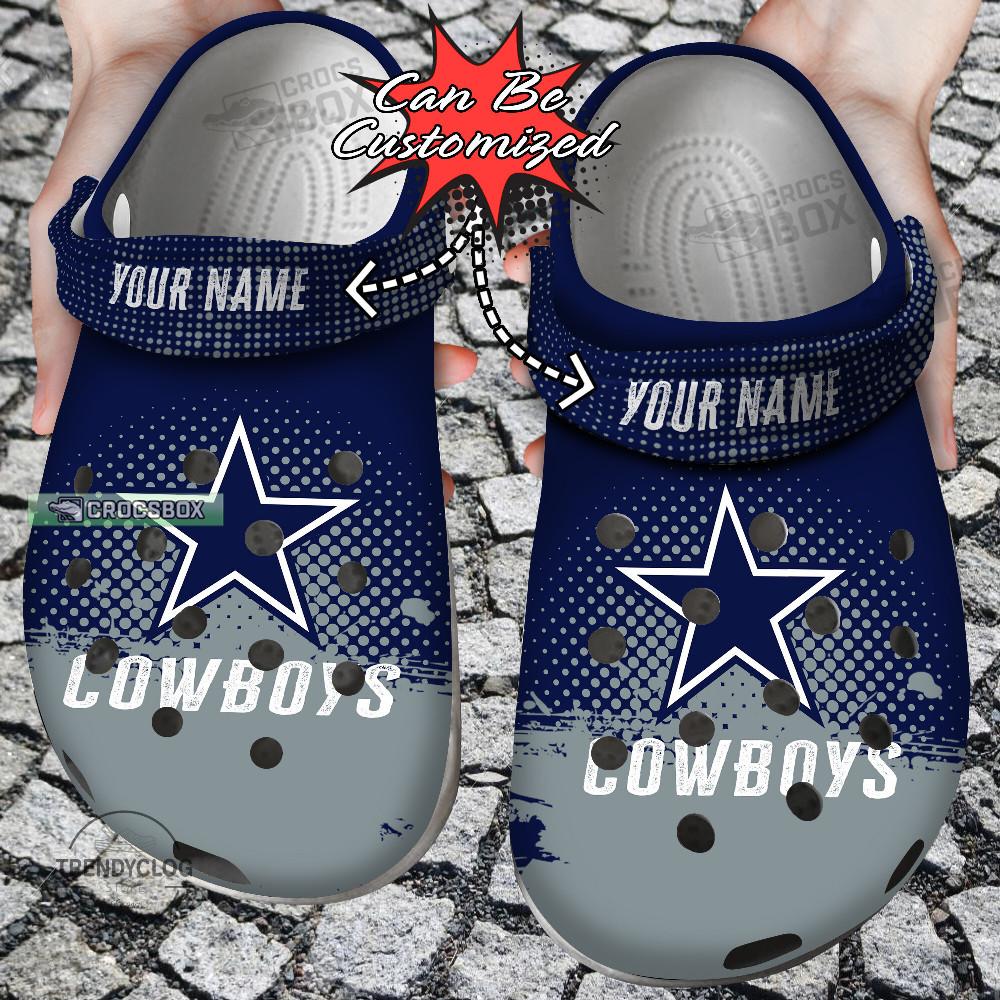 Custom Name Cowboys Game Day Crocs Shoes