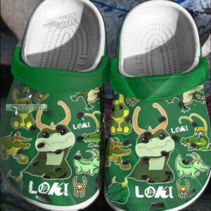 Cute Alligator Loki Chibi Crocs Kids