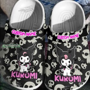 Cute But Spooky Kuromi Crocs Shoes Black
