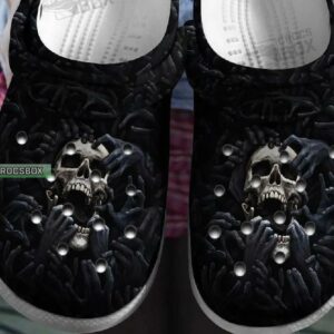 Dark Night Skull Crocs Shoes