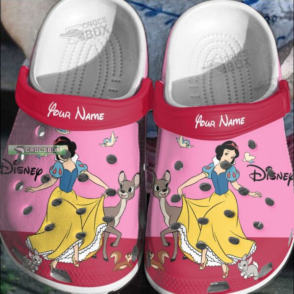 Disney Snow White Crocs Pink And Red Crocs