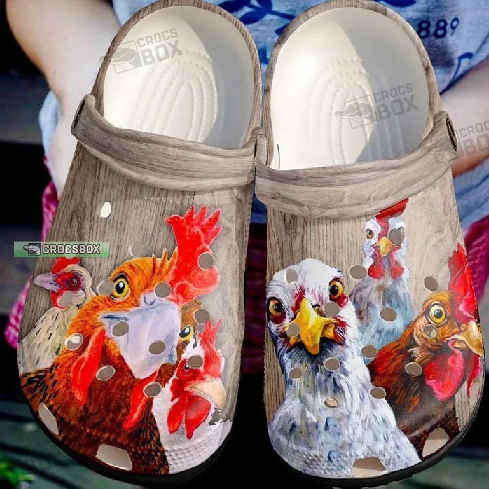 Farmer Lovely Chickens Funny Crocs Shoes