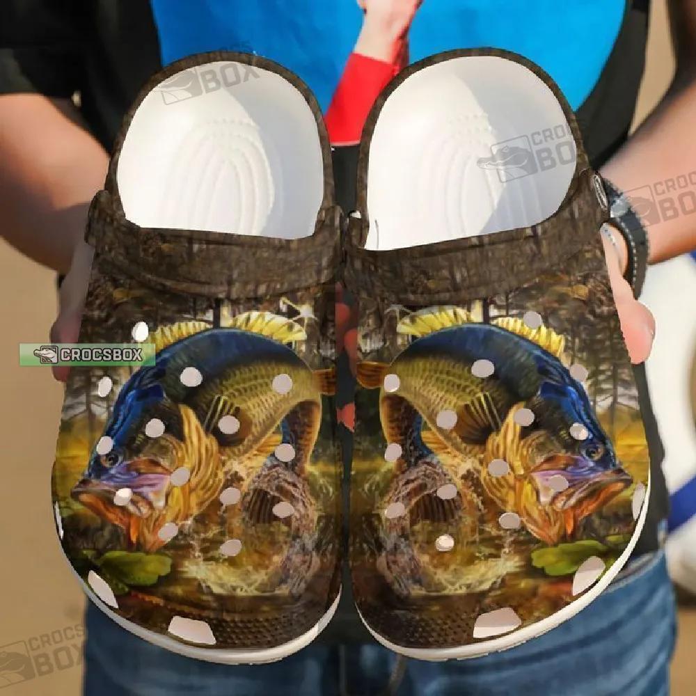 Fishing Largemouth Bass Crocs Shoes