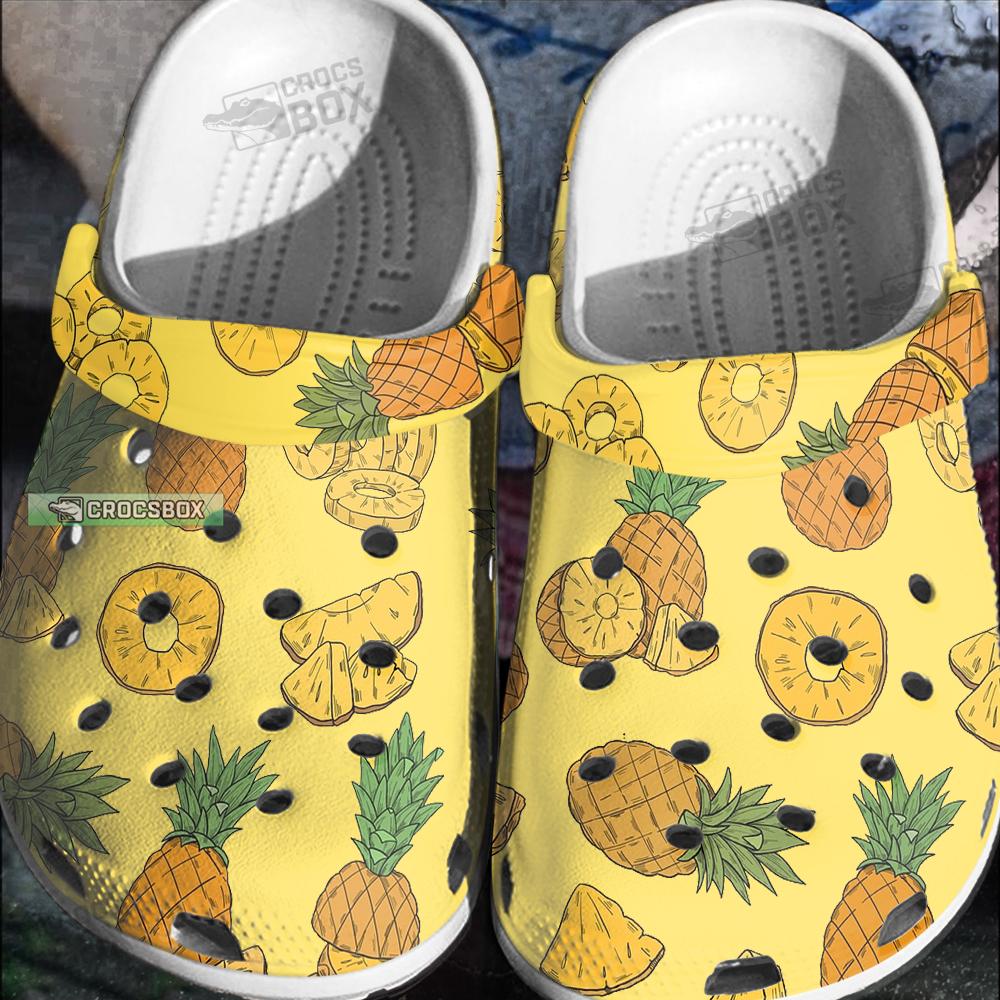 Fresh Tropical Pineapple Crocs Yellow