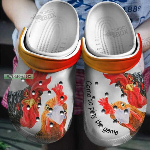 Funny Chicken Play Game Shoes Crocs