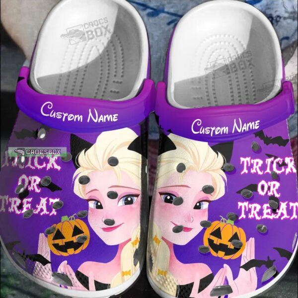 Funny Frozen Elsa Halloween Crocs Shoes