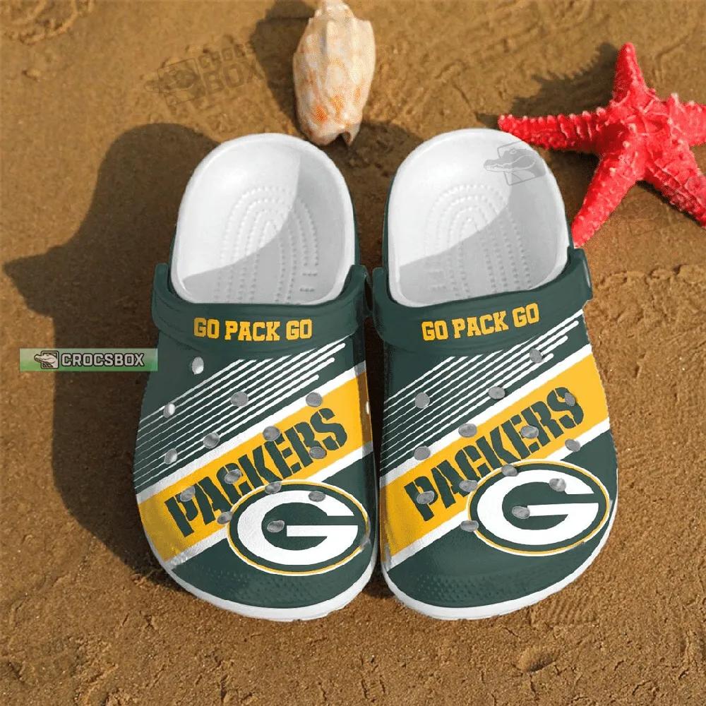 Green Bay Packers Go Pack Go Crocs Shoes - CrocsBox