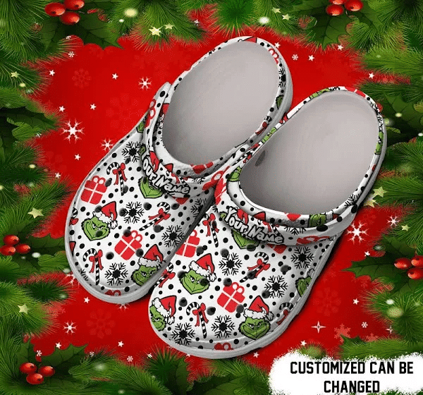 Grinch Christmas Holiday Crocs Shoes