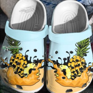 Island Breeze Pineapple Crocs Clogs