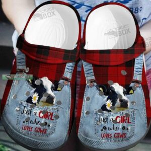 Just A Girl Who Loves Cow Clogs Crocs
