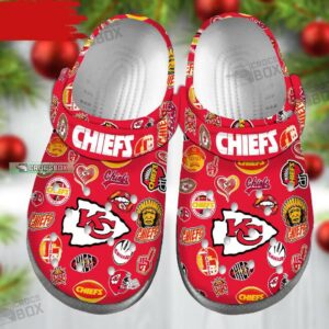 KC Chiefs Touchdown Crocs Chiefs Themed Crocs Shoes