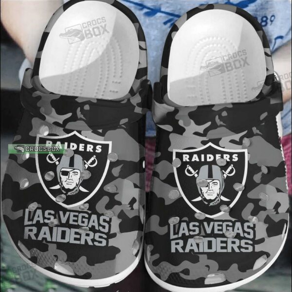 Las Vegas Raiders Camo Pattern Crocs Men’s