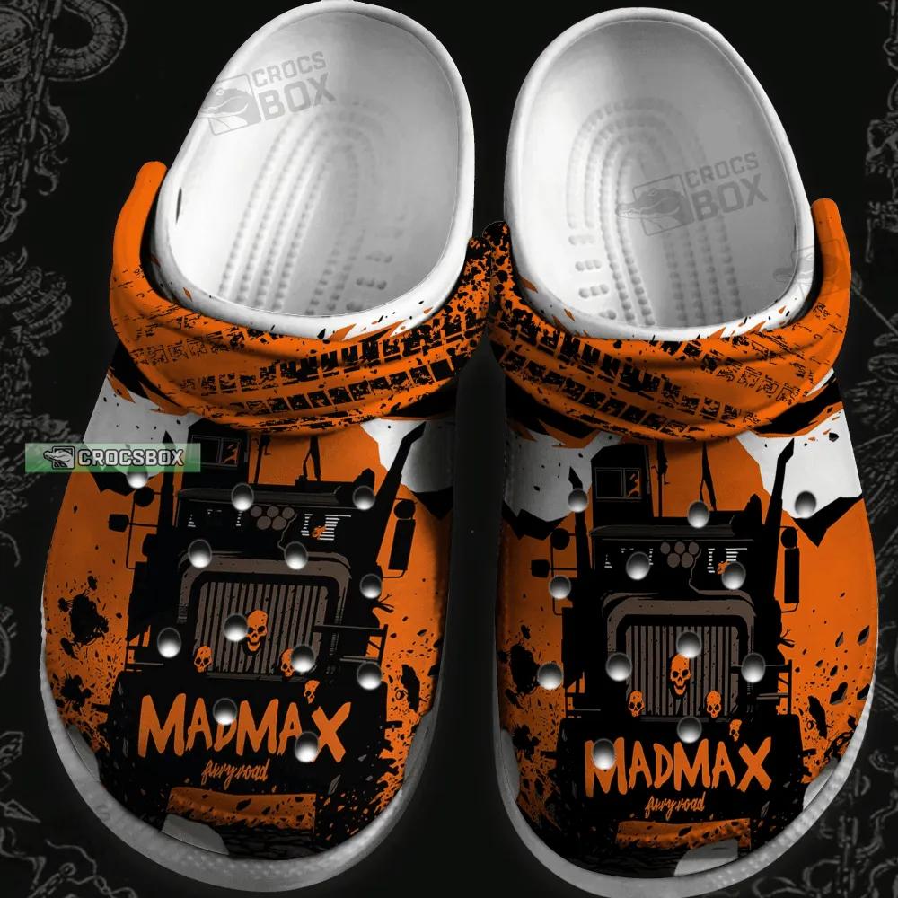 Mad Max Trucker Rider Monster Skull Crocs Shoes