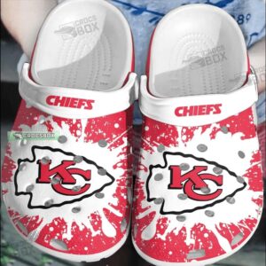 NFL KC Chiefs Tie Dye Crocs Shoes