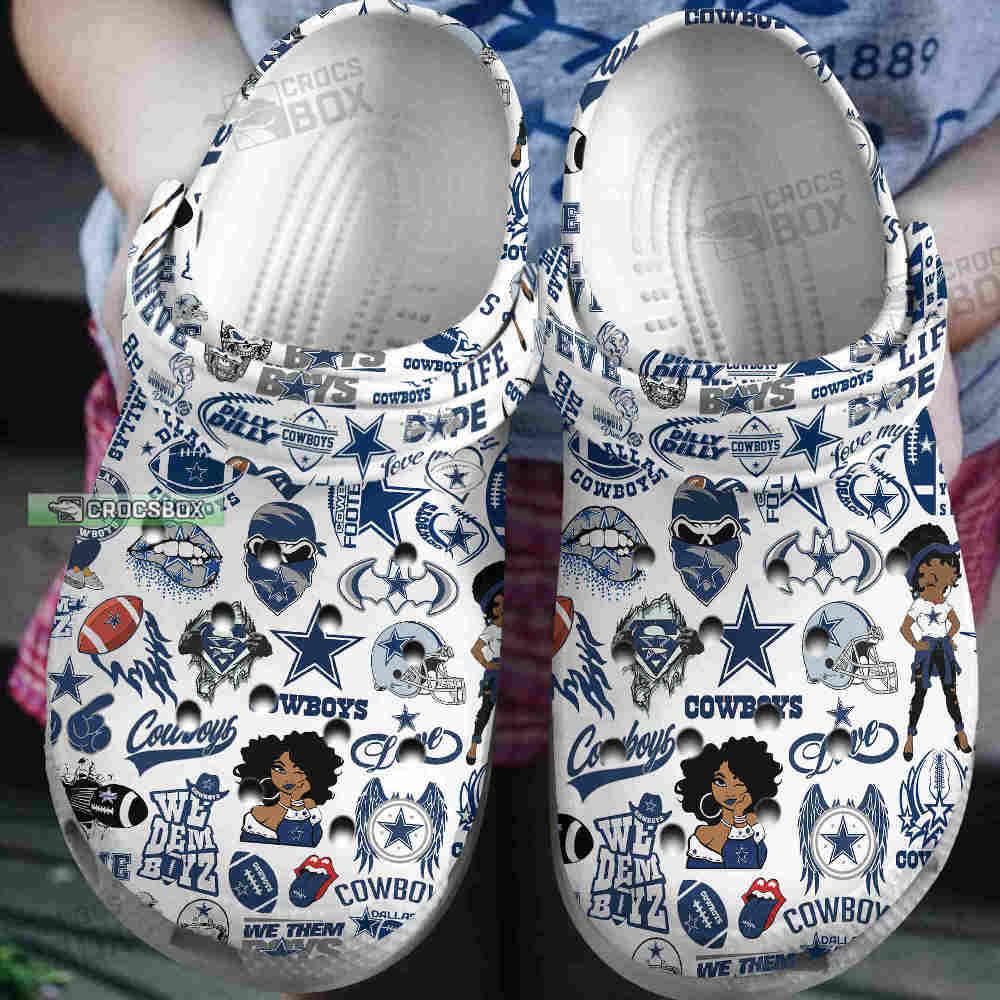 Nfl Dallas Cowboys Themed Crocs Women's Dallas Cowboys Crocs