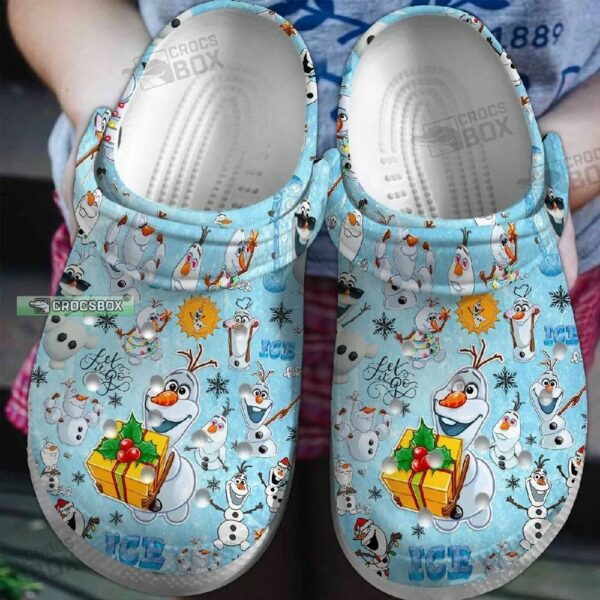 Olaf’s Icy Christmas Crocs Shoes