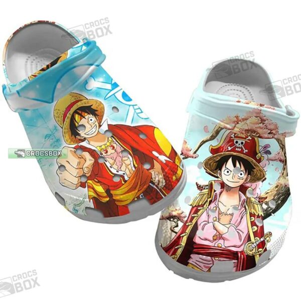 One Piece The Pirate King Monkey D. Luffy Crocs Shoes