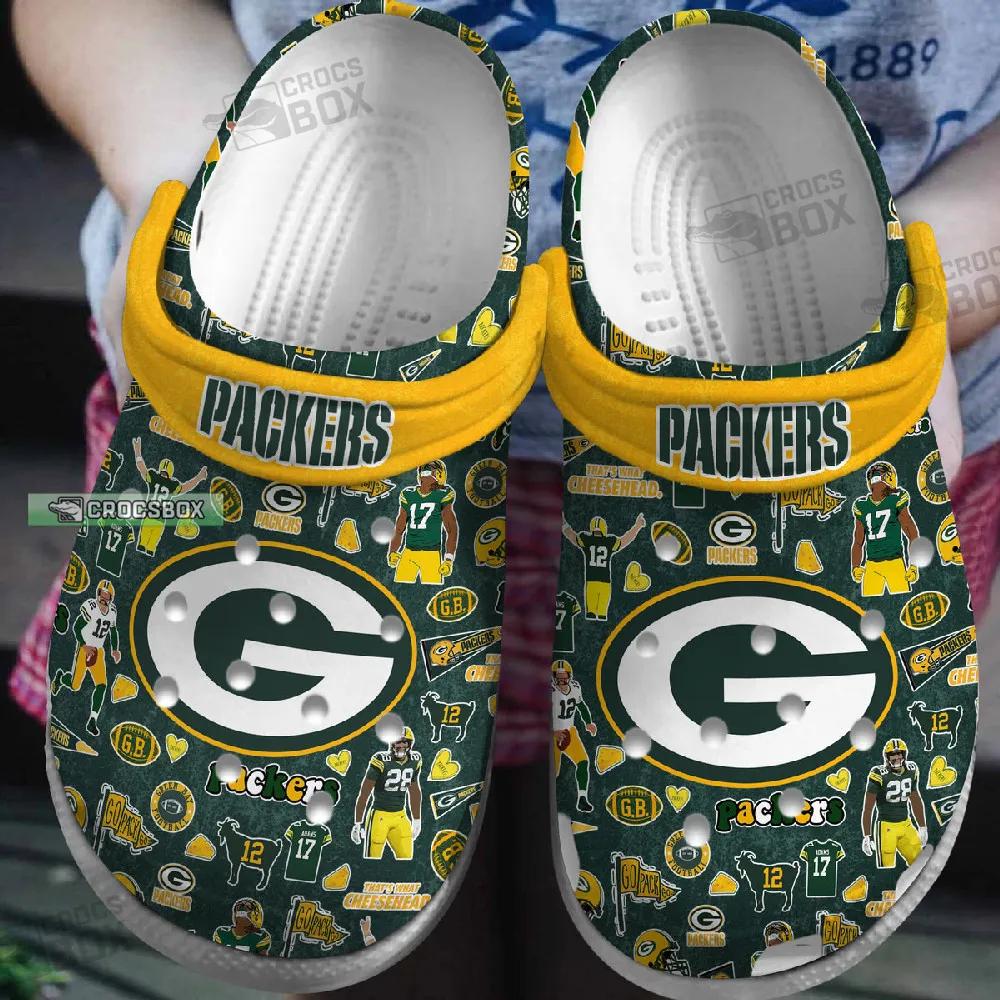 Packers Themed Crocs Shoes