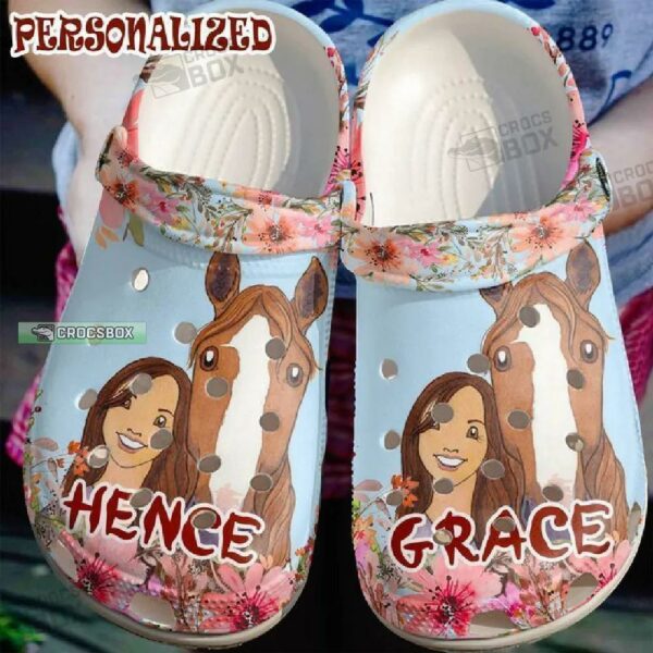 Personalized Cowgirl And Her Horse Crocs Clogs