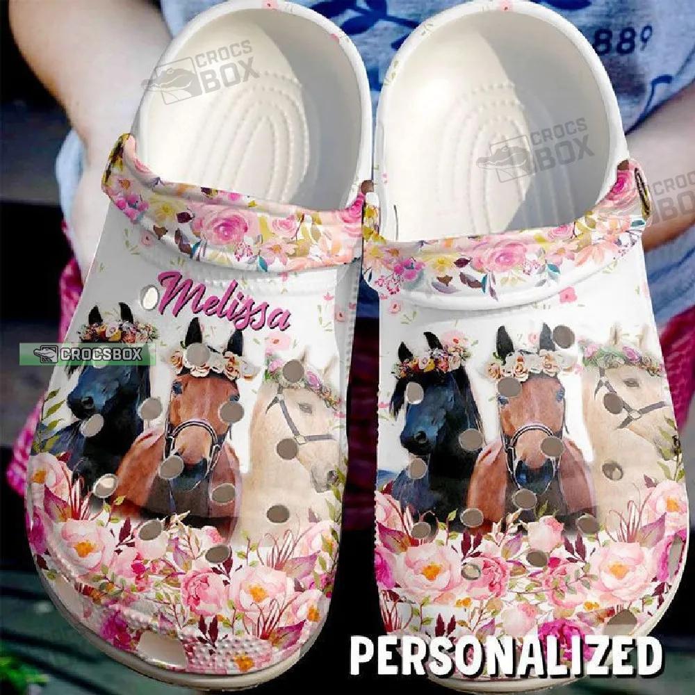 Personalized Life Is Better With Horses Crocs
