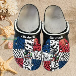 Personalized Name Dominican DNA Crocs
