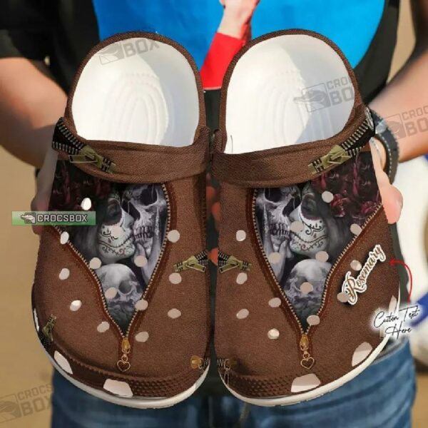 Personalized Till We Are Dust Skull Crocs Shoes