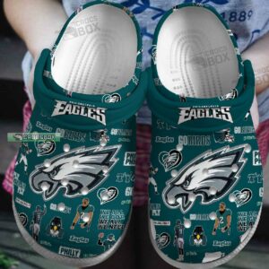 Philadelphia Eagles Themed Crocs Shoes 1