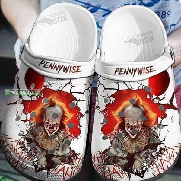 Red Balloon Menace Pennywise Crocs Shoes