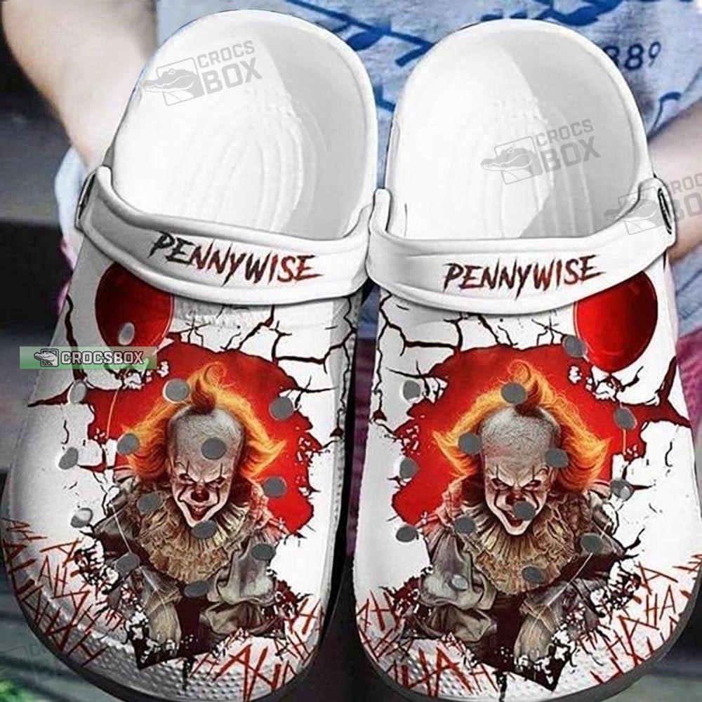 Red Balloon Menace Pennywise Crocs Shoes