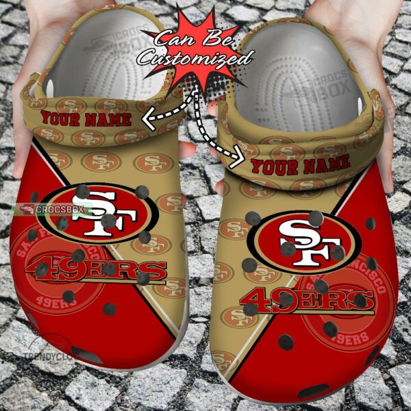 San Francisco 49ers Victory Vibe Crocs Shoes