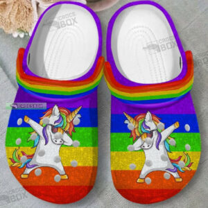 Unicorn Rainbow Crocs Clogs LGBTQ
