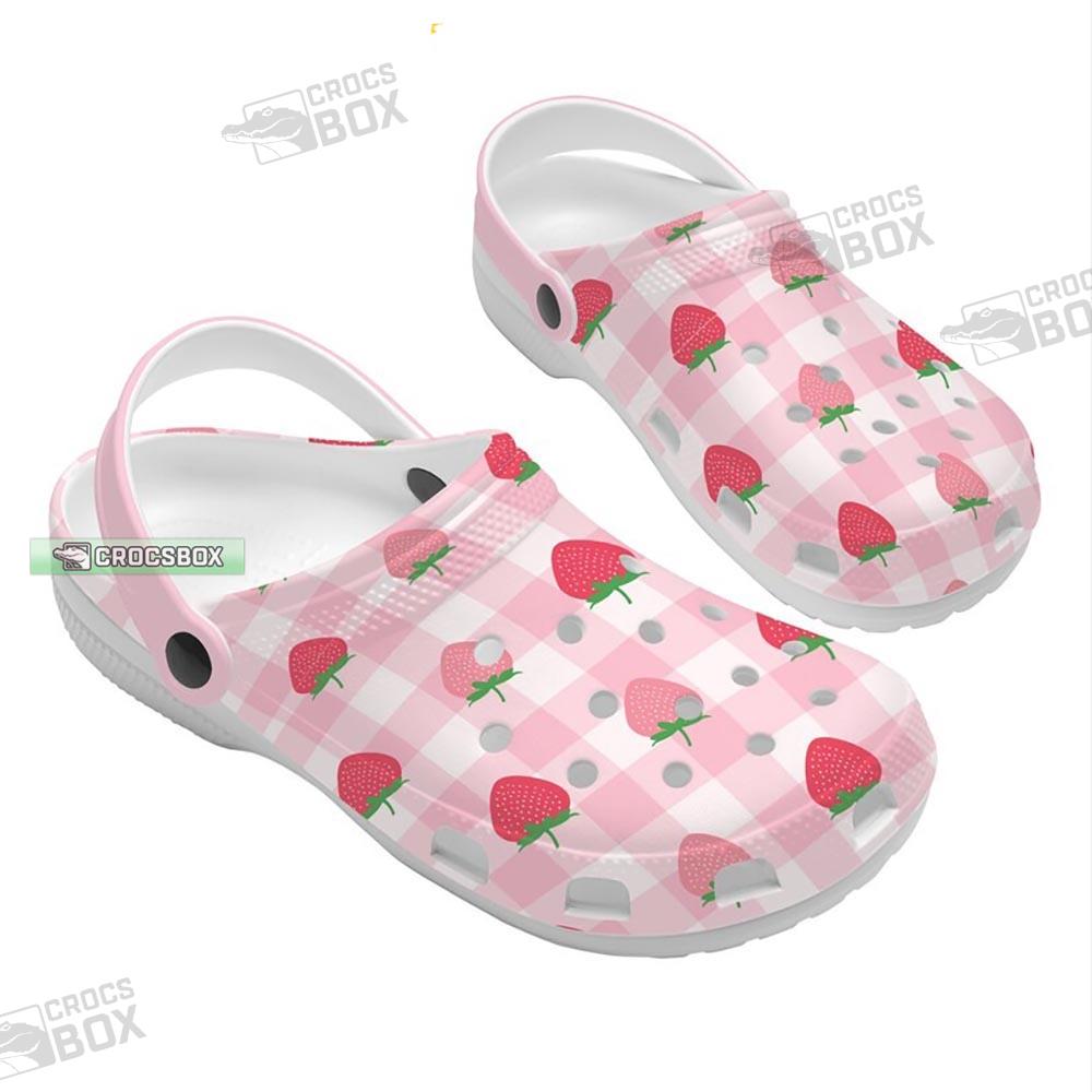 Women Strawberry Crocs Pink Strawberry Crocs