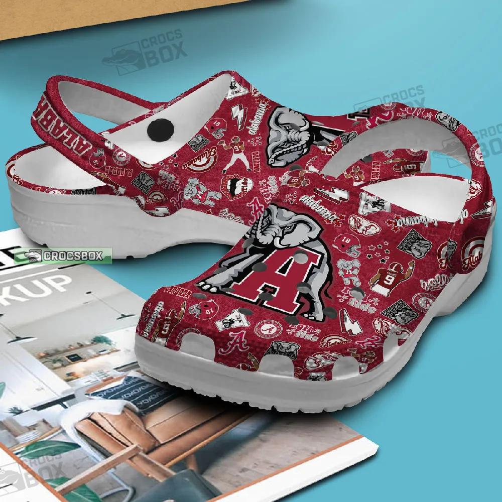Alabama Crimson Tide Themed Crocs Shoes 2