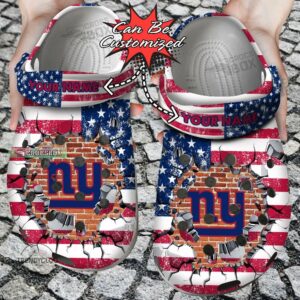 American Football NY Giants Crocs Shoes