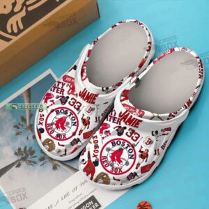 Boston Red Sox Themed Crocs Shoes 1