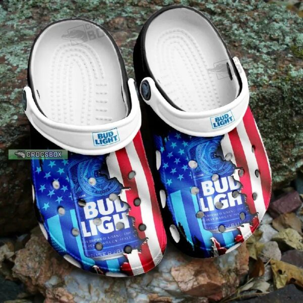 Bud Light American Beer Crocs Shoes