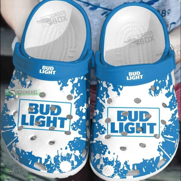 Bud Light Summer Blue Crocs Shoes
