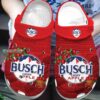 Busch Light Apple Crocs Red