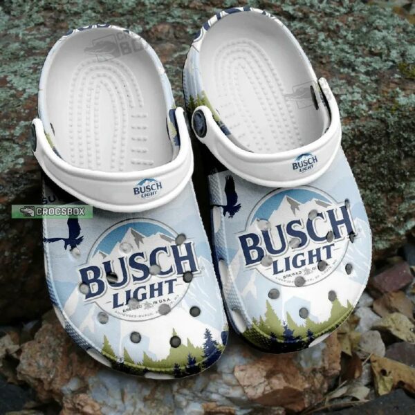 Busch Light Mountain 90s Crocs Shoes