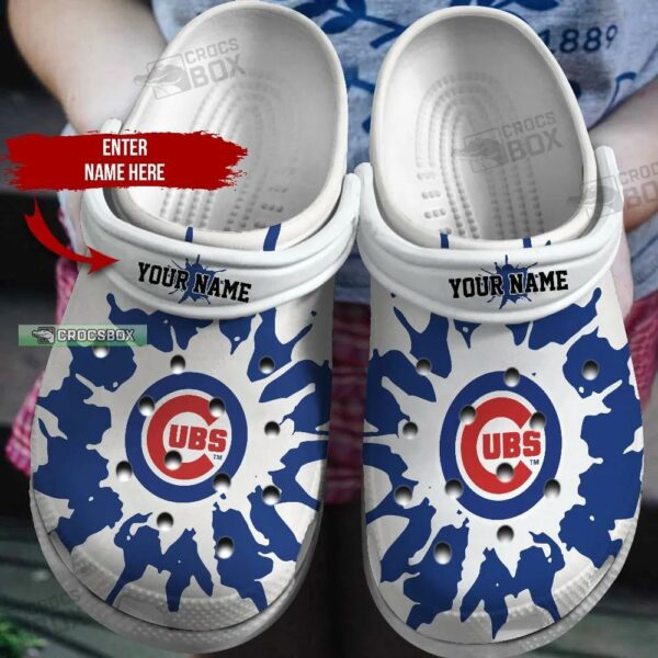 Chicago Cubs Tie Dye Crocs Clogs