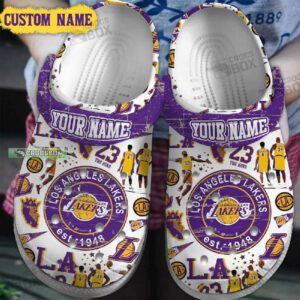 Custom Name Lakers EST 1948 Crocs Clogs
