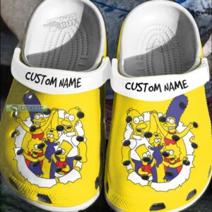 Custom Simpsons Family Crocs Shoes