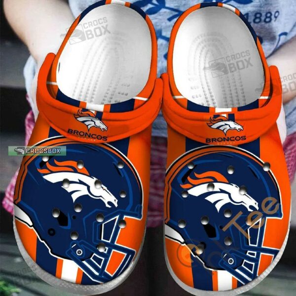 Denver Broncos Helmet Themed Crocs