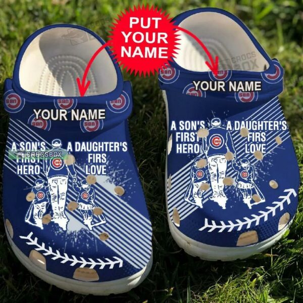 Father And Child Cubs Crocs Cubs Father Day Crocs Shoes